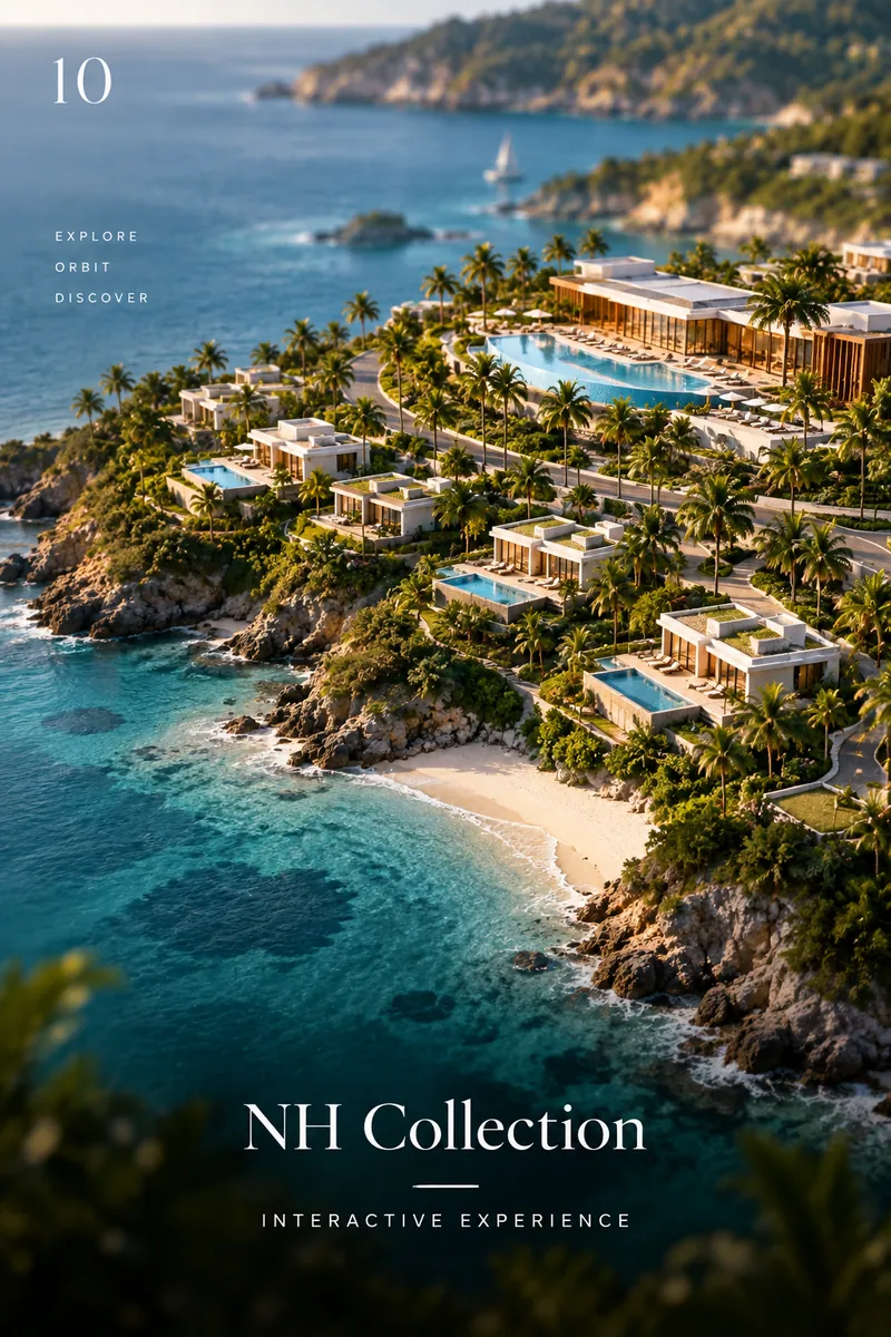 NH Collection 3D Resort Explorer — AI & Immersive · Web Experience